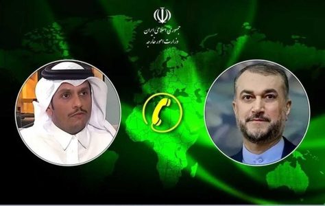 گفت و گوی تلفنی وزرای امور خارجه جمهوری اسلامی ایران و قطر