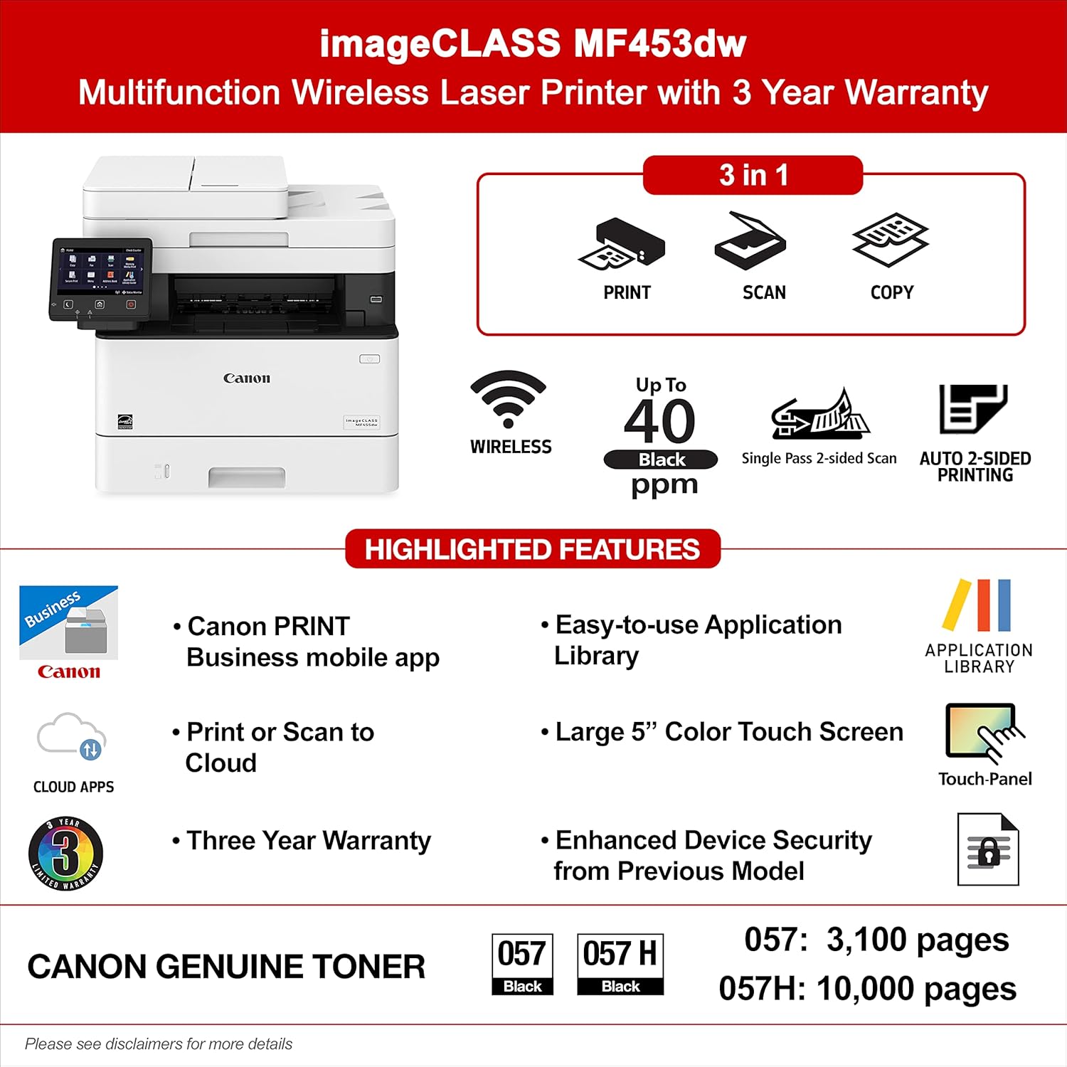 Canon i-SENSYS MF453dw