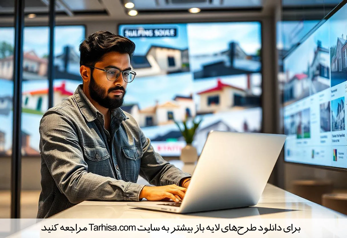 دانلود رایگان طرح لایه باز کارت ویزیت املاک