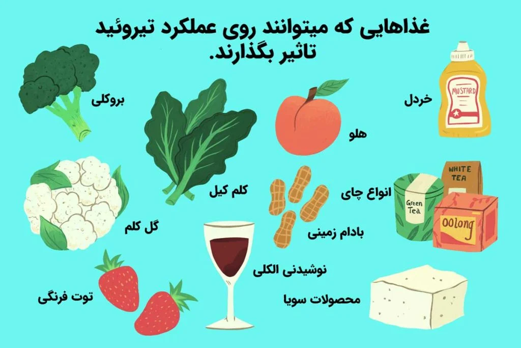 رژیم غذایی کم کاری تیروئید و غذاهای ممنوعه