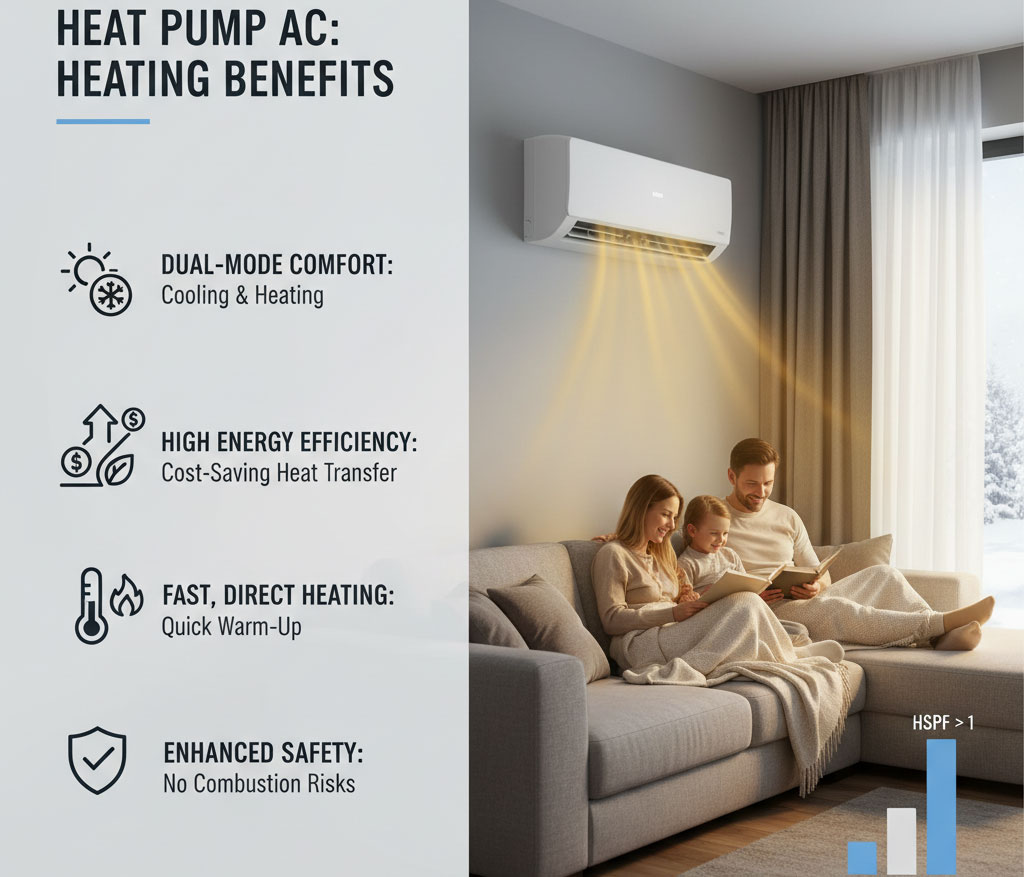 مزایای مهم استفاده از گرمایش کولر گازی