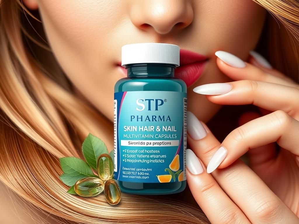 نقد و بررسی مولتی ویتامین پوست مو ناخن STP Pharma