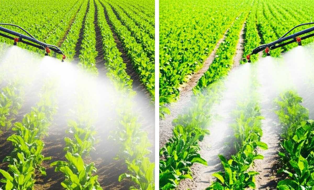 تأثیر نوع نازل سمپاش بر یکنواختی پوشش‌دهی سموم