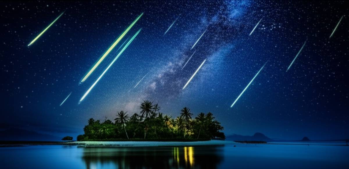 جزیره پرستاره: تماشای شگفت انگیز ستاره و شهاب سنگ