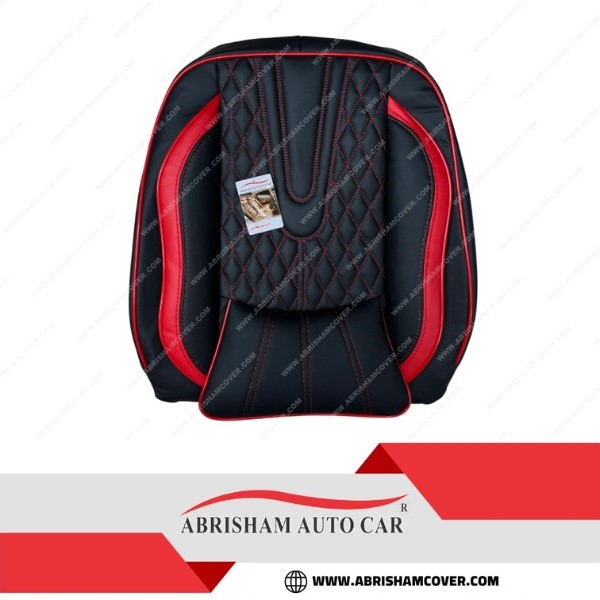 روکش صندلی پژو ۲۰۶۲۰۷ طرح آئودی چرم مشکی قرمز